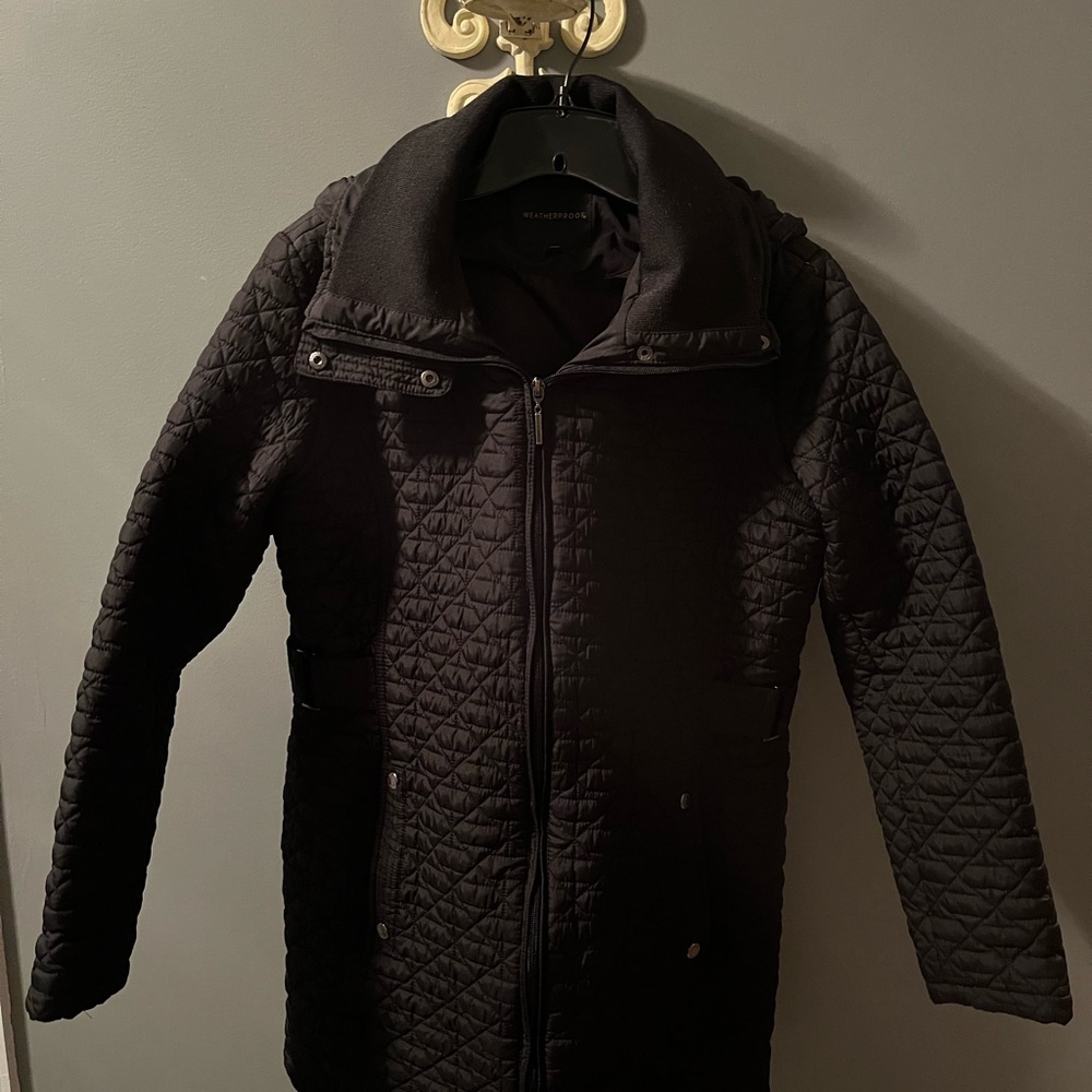 Weatherproof Black Quilted Women's Coat